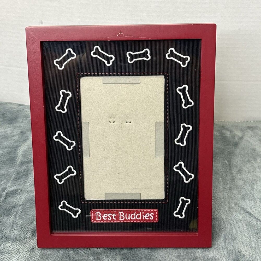 “Best Buddies” - 4”X6” Frame Black & Red Dog, Bones Sonoma Kohls